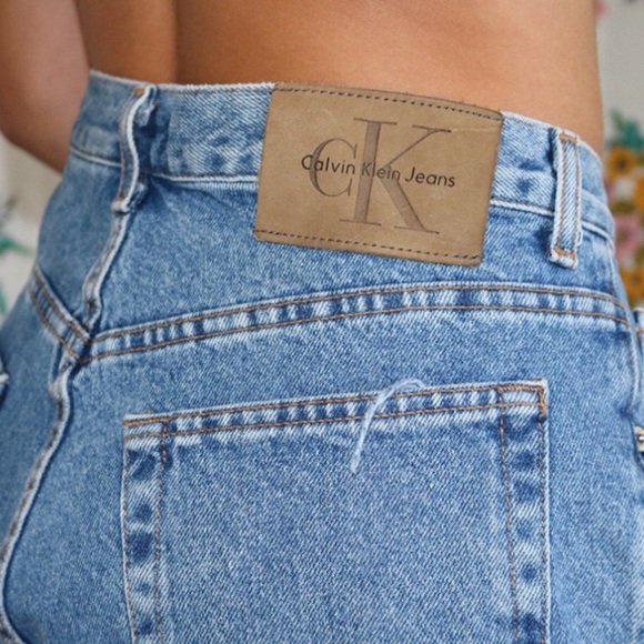 vintage calvin klein jean shorts